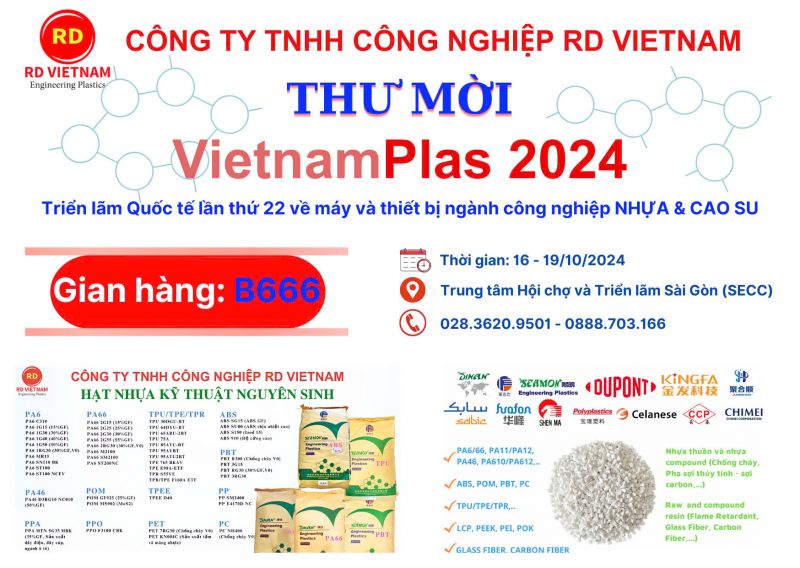 THAM GIA TRIỂN LÃM VIETNAMPLAS 2024 - ĐỊNH HƯỚNG BỨT PHÁ CHO NGÀNH NHỰA VÀ CAO SU